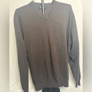 Brown Merino Wool Sweater - XL